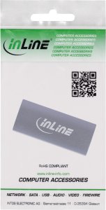 InLine® USB4 Adapter, USB-C Buchse/Buchse, Aluminium, grau 4
