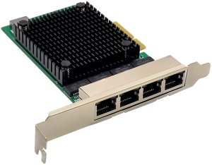 Karta sieciowa InLine Quad Gigabit karta sieciowa 4x RJ45 2,5Gb/s PCIe x4 inkl. low profile 2