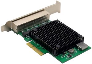 Karta sieciowa InLine Quad Gigabit karta sieciowa 4x RJ45 2,5Gb/s PCIe x4 inkl. low profile 3