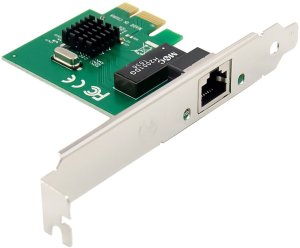 Karta sieciowa InLine ® Gigabit karta sieciowa, 1x RJ45 1Gb/s, PCIe x1, niskoprofilowa płyta montażowa 2