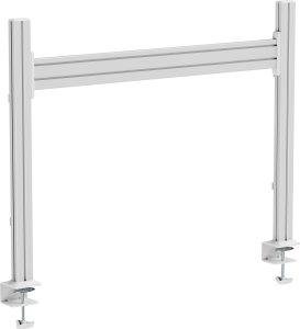 InLine® Slatwall Tischhalterung, Panel Aluminium 1m inkl. 2 Stützen 0,86m 1