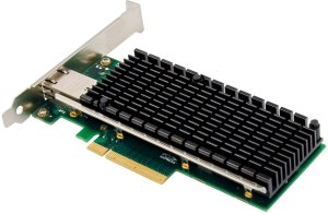 Karta sieciowa InLine ® 10-Gigabit karta sieciowa, 1x RJ45 10Gb/s, PCIe x8, w tym. płyta slotowa LP 2