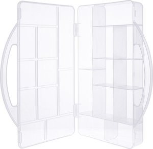 InLine® Kleinteilebox, 11 Fächer, Abmessungen: 271x186x40mm, transparent 1