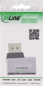 InLine® DisplayPort 1.4 Adapter, DisplayPort Stecker /Buchse, 90° rechts, 8K UHD 3