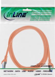 EFB InLine® kabel patch Cat.6A S/FTP TPE (LSZH) CCA orange 3m 3