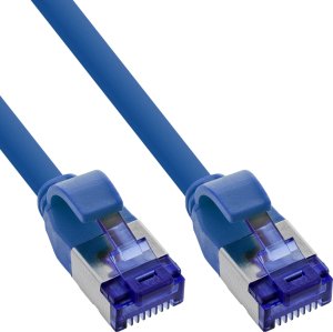 InLine® Patchkabel Slim, Cat.6A, S/FTP, TPE (LSZH) flexibel, PoE, blau, 15m 1