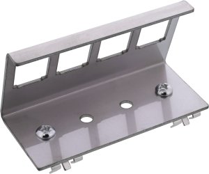 InLine Keystone SNAP-In Uchwyt modułowy metalowy 4-fach do szyny DIN 2