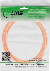 InLine® Patchkabel Slim, Cat.6A, S/FTP, TPE (LSZH) flexibel, PoE, orange, 0,3m 3