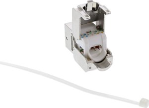InLine® Keystone Einbauadapter, Verbindungskupplung für Sat-Kabel, 2x F-Buchsen 3