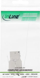 InLine® Keystone Einbauadapter, Verbindungskupplung für Sat-Kabel, 2x F-Buchsen 4