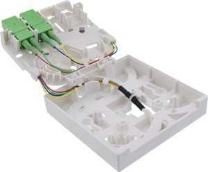 InLine® FTTH Verlängerungsbox vorkonfektioniert  4x LC/APC 9/125µm 50m 3