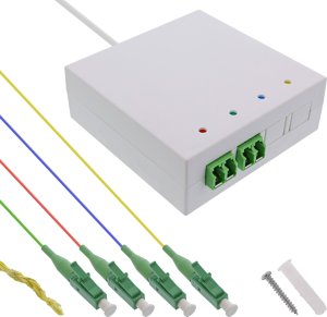 InLine® FTTH Verlängerungsbox vorkonfektioniert  4x LC/APC 9/125µm 30m 1