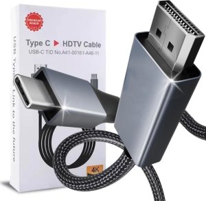 STAZER Kabel MHL USB-C do HDMI 4k 200cm czarny : Kolor - czarny 1