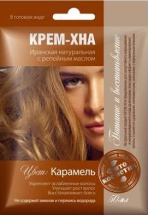Fitocosmetics Kremowa henna z olejem łopianowym Karmel 50ml 1