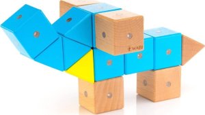 AIG Klocki Magnetyczne WABI Zestaw Edukacyjny 120 el. + tacka magnetyczna WABI Pad 13