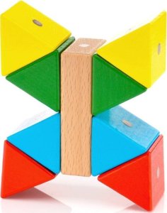 AIG Klocki Magnetyczne WABI Zestaw Edukacyjny 120 el. + tacka magnetyczna WABI Pad 17