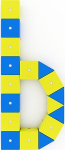 AIG Klocki Magnetyczne WABI Zestaw Edukacyjny 120 el. + tacka magnetyczna WABI Pad 29