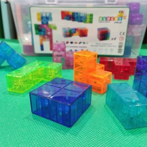 X-Bida Klocki magnetyczne BIG Magic Cubes 68el. 5