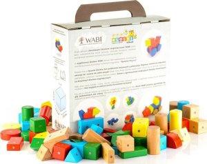 Woopie Drewniane klocki magnetyczne WABI 120 el. [456 ruchomych magnesów] 2