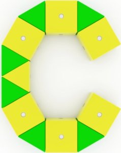 Woopie Drewniane klocki magnetyczne WABI 120 el. [456 ruchomych magnesów] 24