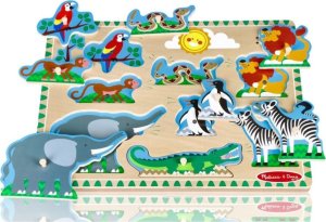 Puzzle dźwiękowe układanka - zoo EDUKAMP 1