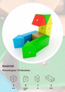 Woopie Drewniane klocki magnetyczne WABI 20 el. [76 ruchomych magnesów] 14