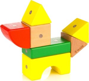 Woopie Drewniane klocki magnetyczne WABI 20 el. [76 ruchomych magnesów] 9