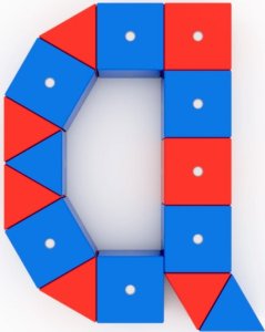 Woopie Drewniane klocki magnetyczne WABI 40 el. [152 ruchome magnesy] 25