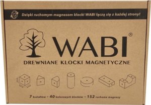 Woopie Drewniane klocki magnetyczne WABI 40 el. [152 ruchome magnesy] 4