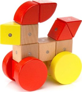 Woopie Drewniane klocki magnetyczne WABI 40 el. [152 ruchome magnesy] 10