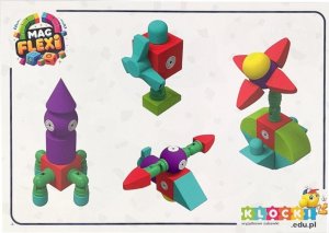 AIG Magnetyczne piankowe klocki - MagFlexi - 100 el. 16