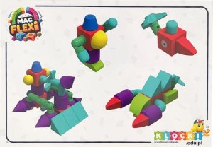 AIG Magnetyczne piankowe klocki - MagFlexi - 100 el. 17