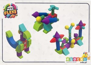 AIG Magnetyczne piankowe klocki - MagFlexi - 100 el. 18