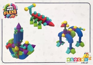AIG Magnetyczne piankowe klocki - MagFlexi - 100 el. 20