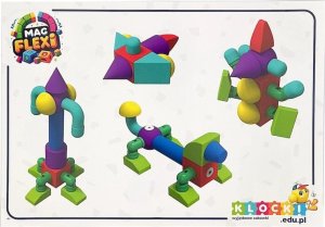 AIG Magnetyczne piankowe klocki - MagFlexi - 100 el. 23