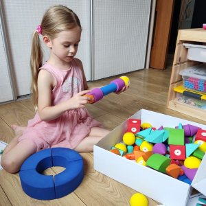 AIG Magnetyczne piankowe klocki - MagFlexi - 100 el. 3