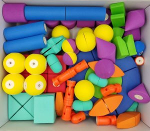 AIG Magnetyczne piankowe klocki - MagFlexi - 100 el. 8