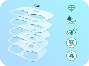 Hello Case Szkło Hartowane Na Aparat Do Realme 7 5G (Ochronne, Kamera, Tył, 2.5D, 9H) 5