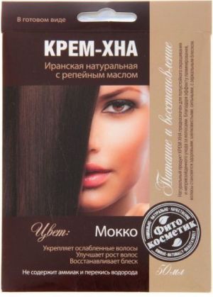 Fitocosmetics Kremowa henna z olejem łopianowym Mokka 50ml 1