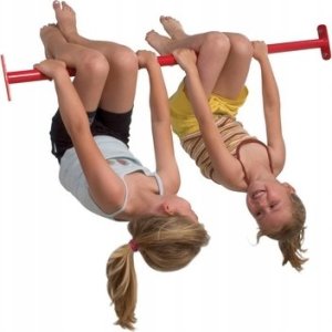 Metalowy drążek 125cm do podciągania na plac zabaw 2