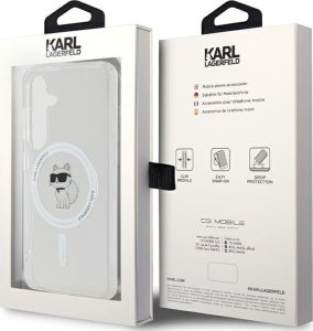 Karl Lagerfeld KLHMS24SHFCCNOT S24 S921 przeźroczysty/transparent hardcase IML Choupette MagSafe 8