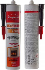 Quantec USZCZELNIACZ WYSOKOTEMPERATUROWY UWT-310-CZ KARTUSZ 310&nbsp;ml CZARNY WKRĘT-MET KLIMAS 2