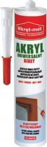 AKRYL UNIWERSALNY UAZ-310-BI KARTUSZ 310&nbsp;ml BIAŁY WKRĘT-MET KLIMAS 1