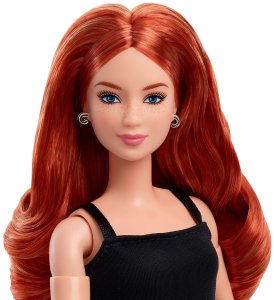 Lalka Barbie Mattel Signature Barbie Basics Model 04 - Modowa lalka kolekcjonerska z rudymi falowanymi włosami (JBH74) 7