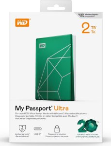 Dysk zewnętrzny HDD WD My Passport Ultra 2TB Zielony (WDBJXT0020BGN-WESN) 2
