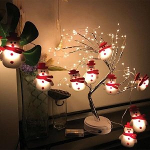 Lampki choinkowe Aigostar  Lampki choinkowe - bałwanki10 szt. / 165 cm 12