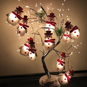 Lampki choinkowe Aigostar  Lampki choinkowe - bałwanki10 szt. / 165 cm 6