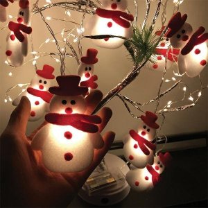 Lampki choinkowe Aigostar  Lampki choinkowe - bałwanki10 szt. / 165 cm 9