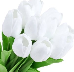 Tulipany Silikonowe Na Stroik Kwiaty Sztuczne Na Wielkanoc Bukiet Jak Żywy 1