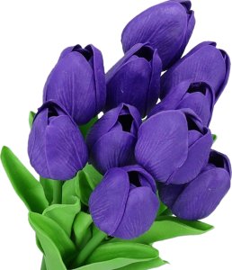 TULIPANY silikonowe kwiaty sztuczne NA STROIK do wazonu WIELKANOC tulipan 1
